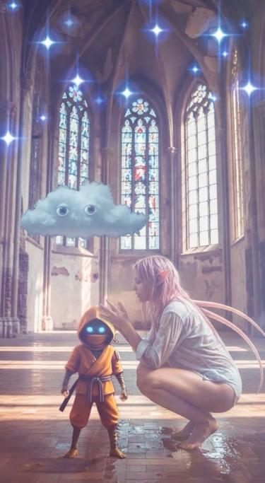 Ghost Town 008_小さな忍者がゴーストを倒してくれたので撫でています…